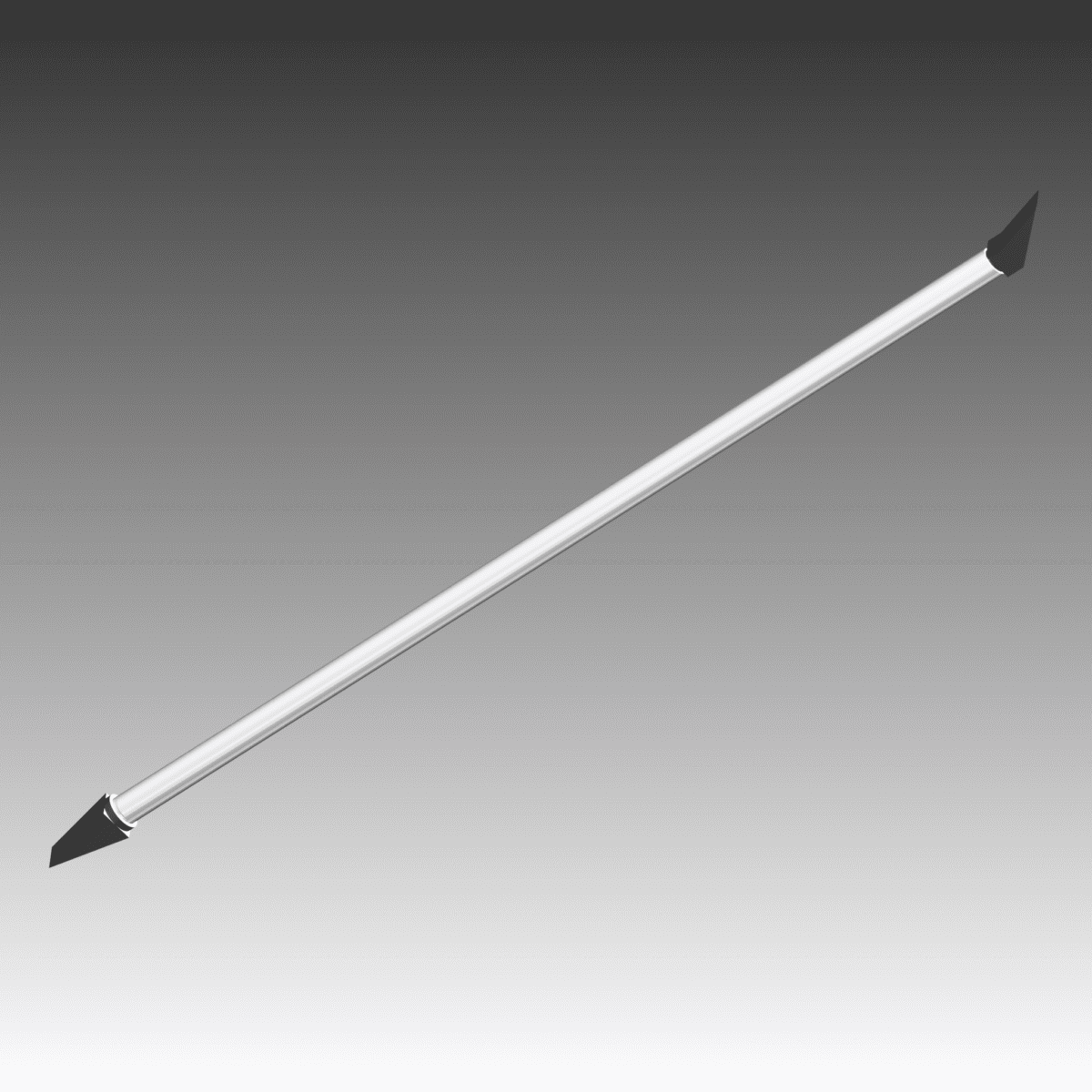 Pince ou canne à purger standard d'une longueur de 1,7m avec outils burin + pied de biche 140°